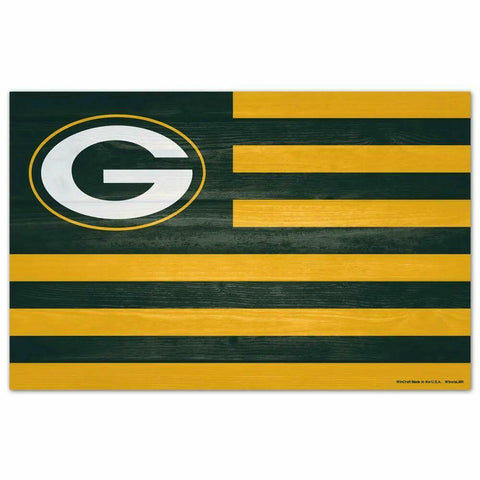 Green Bay Packers Americana Wood Sign, 11" x 17"