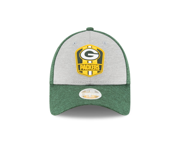 new era,green bay packers,9forty,940,on field,sidelines,2018,away,baseball cap,hat,stretch fit,headwear,clothing accessories