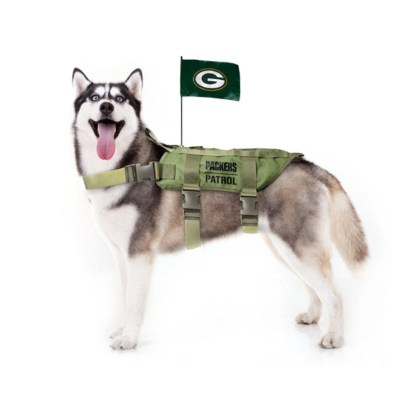 littlearth,little,earth,green bay packers,tactical,pet,vest,harness,clothing accessories,dog,supplies