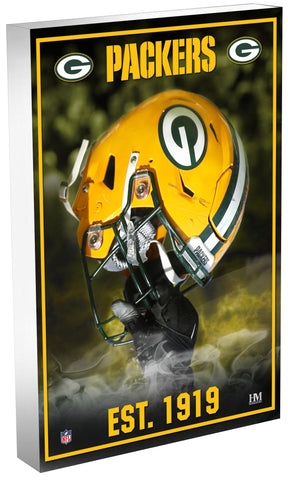 Green Bay Packers Team Pride 3D Acrylic BlocKart 4" x 6"