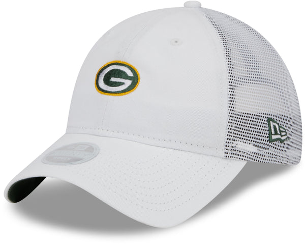 Green Bay Packers Mini 9TWENTY Women's Adjustable Hat, White, One Size