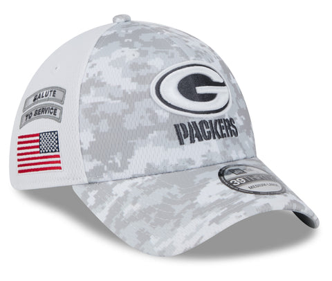 Green Bay Packers 2024 Salute to Service 39THIRTY Flex Hat