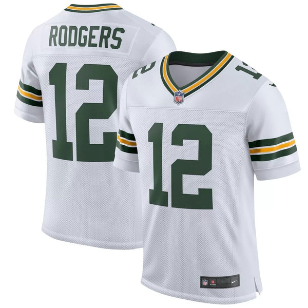Green Bay Packers Aaron Rodgers #12 Elite Away Jersey