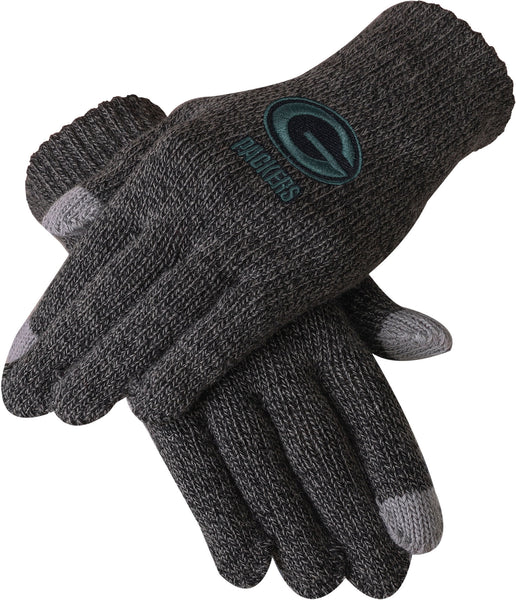 Green Bay Packers Charcoal Grey Gloves
