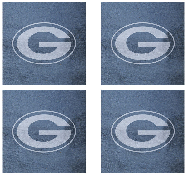 Green Bay Packers Slate Square Coaster Set, 4-Pack