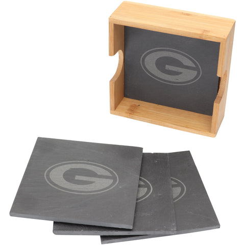 Green Bay Packers Slate Square Coaster Set