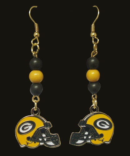 green bay packers,dangle,earrings