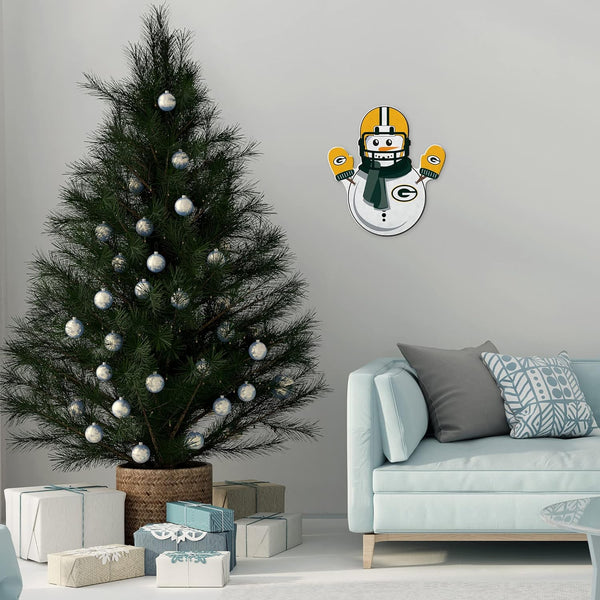 Green Bay Packers Snowman Shaped Cut Pennant
