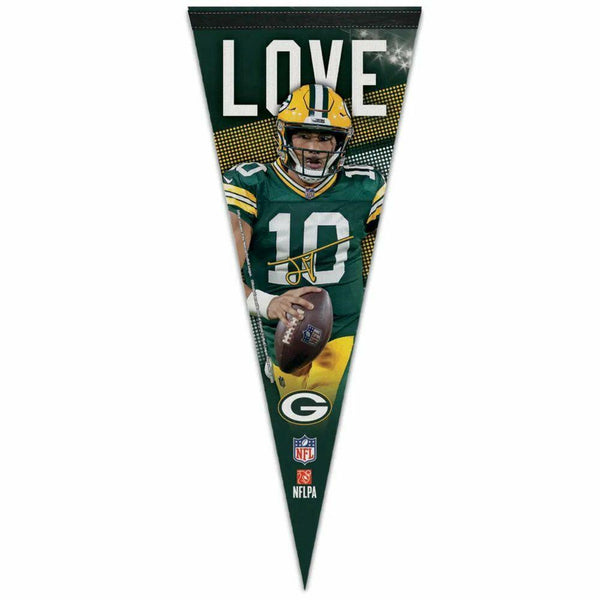 Green Bay Packers Jordan Love Premium Pennant, 12" x 30"