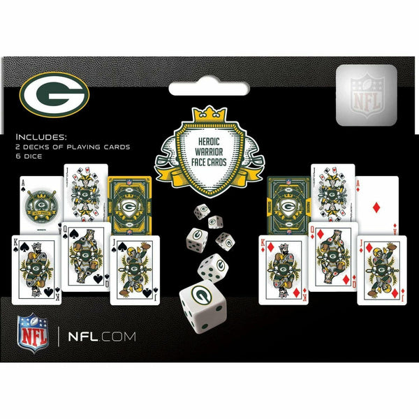 Green Bay Packers Playing Cards & Dice Set, 2-Pack