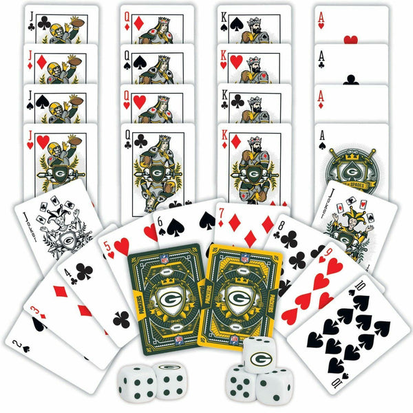 Green Bay Packers Playing Cards & Dice Set, 2-Pack