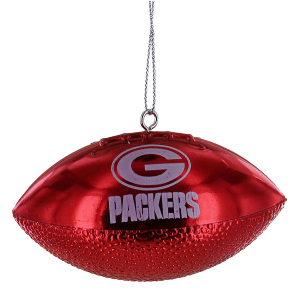 green bay packers,metallic,football,ornament