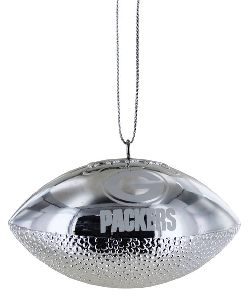 green bay packers,metallic,football,ornament