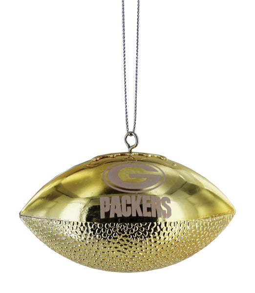 green bay packers,metallic,football,ornament