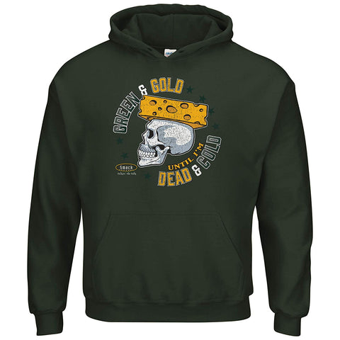 Green Bay Packers Green & Gold Until I'm Dead & Cold Hoodie