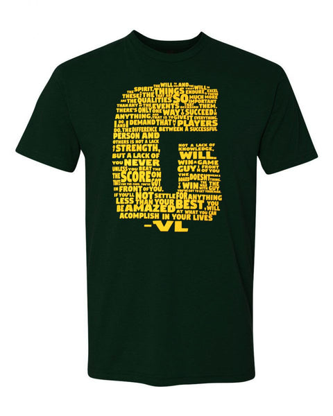 Vince "Will to Win" Quote Men's T-Shirt, Green