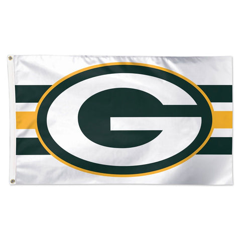 Green Bay Packers Away Stripes Deluxe Flag, 3' x 5'